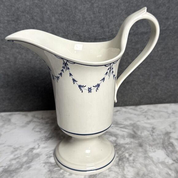 Villeroy & Boch Vieux Septfontaines 14 oz Water/Coffee Carafe Pitcher Blue White - Picture 3 of 8